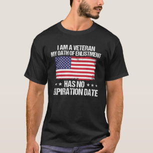 Camiseta Soy un veterano mi juramento de alistamiento no ti
