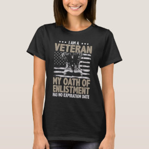 Camiseta Soy Un Veterano Mi Juramento De Inscripción No Tie