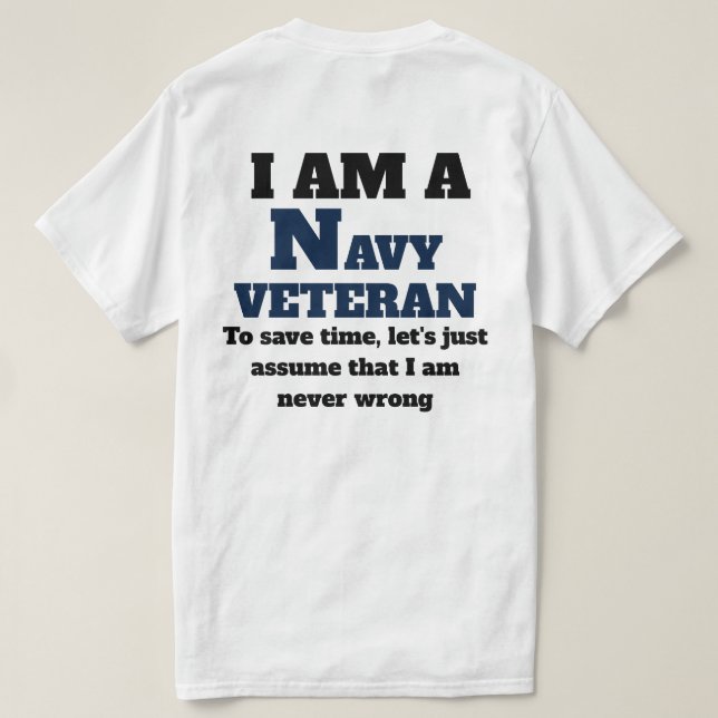 CAMISETA SOY UN VETERANO NAVE (Reverso del diseño)