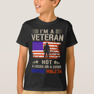 Camiseta Soy un veterano, no un aspirante o un perdedor con
