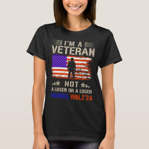 Camiseta Soy un veterano, no un aspirante o un perdedor con