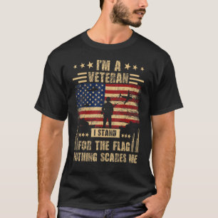 Camiseta Soy Un Veterano Que Defiendo A La Bandera, Nada Le