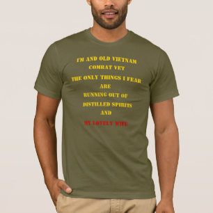 CAMISETA SOY UN VIEJO VET DE COMBATE VIETNAM