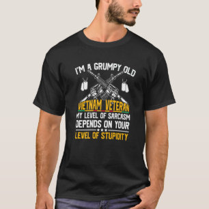 Camiseta Soy un viejo y gruñón veterano sarcasmo vietnamita