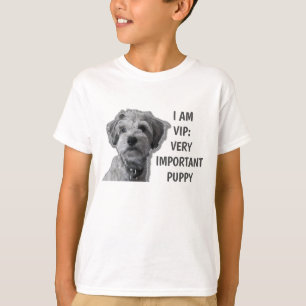 Camiseta Soy un VIP: Muy Importante Cachorro, lindo perro