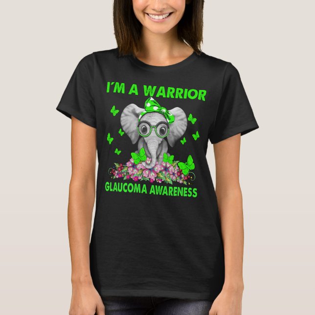 Camiseta Soy un Warrior GLAUCOMA AWARENESS (Anverso)