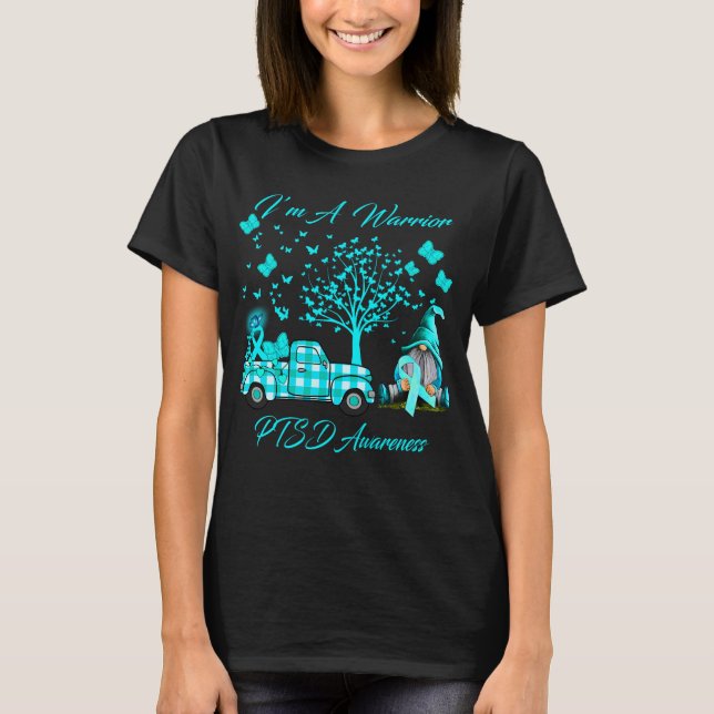 Camiseta Soy un Warrior PTSD Awareness (Anverso)