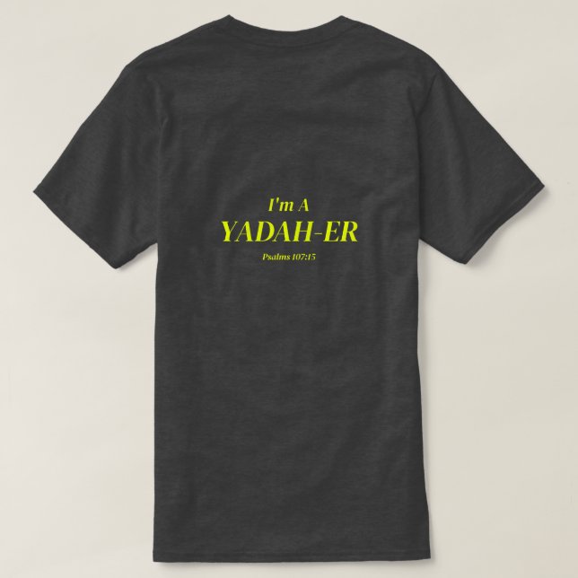 Camiseta Soy un Yadah-er (Reverso del diseño)