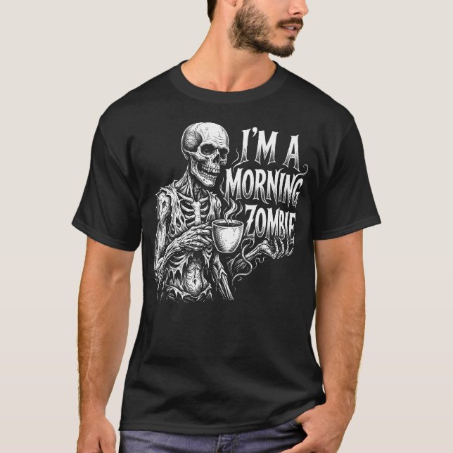 Camiseta Soy un Zombie Matutino (Anverso)