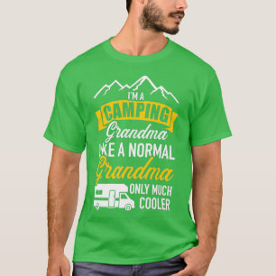 Camiseta Soy una abuela acampada como un RV normal mucho má