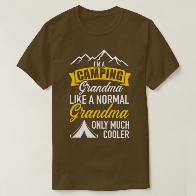 Camiseta Soy una abuela acampadora (Diseño del anverso)