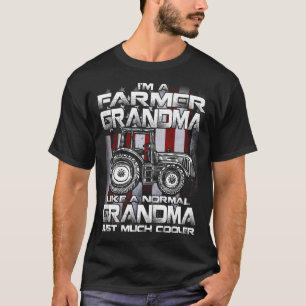 Camiseta Soy una abuela campesina Rancher Regalos Tractor F