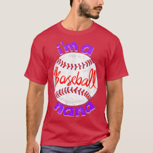 Camiseta Soy una abuela de béisbol Nana Guay Bat and Ball G