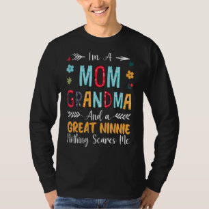 Camiseta Soy una abuela de mamá y un gran noventa sin miedo