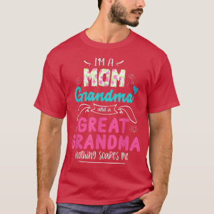 Camiseta Soy una abuela de mamá y una abuela divertida