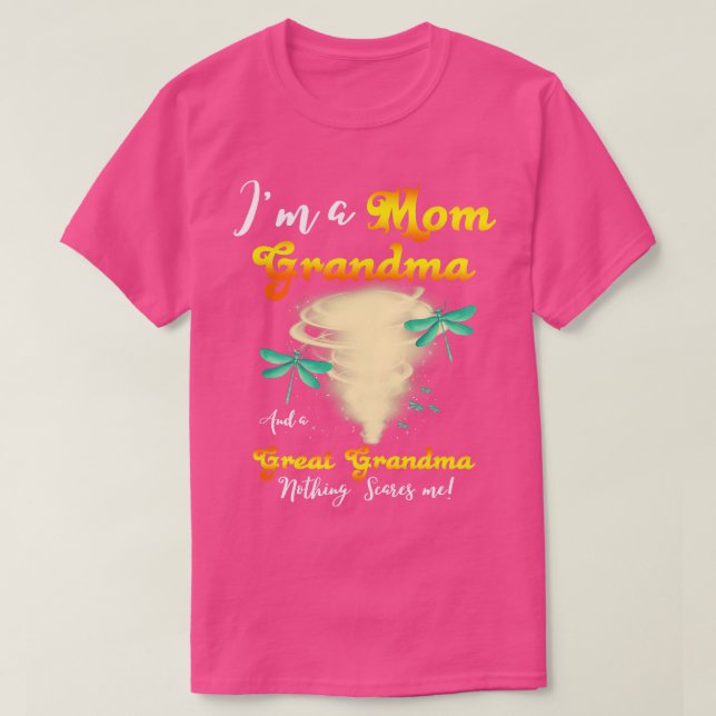 Camiseta Soy Una Abuela De Mamá Y Una Abuela Grande. Nada D (Diseño del anverso)