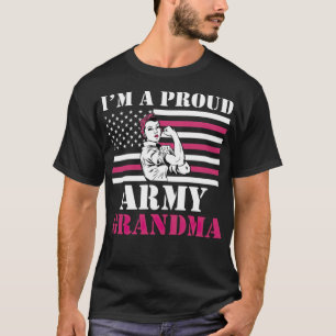Camiseta Soy Una Abuela Del Ejército Orgullosa Veteranos De