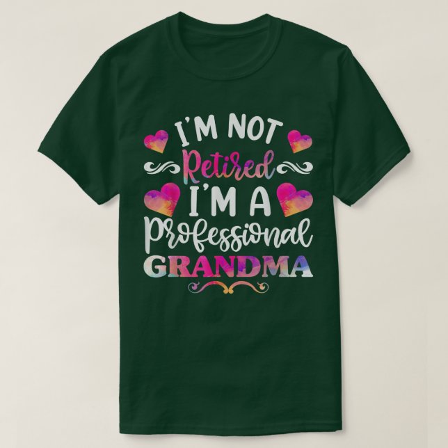 Camiseta Soy una abuela jubilada para mujeres, jubilada (Diseño del anverso)