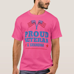 Camiseta Soy una abuela orgullosa y veterana Día del Padre