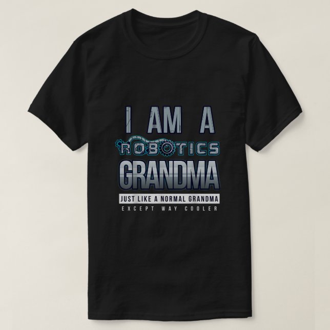 Camiseta Soy Una Abuela Robótica Abuela Graciosa Robot Love (Diseño del anverso)