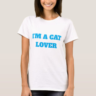 CAMISETA SOY UNA AMANTE DE LOS GATOS-BÁSICO