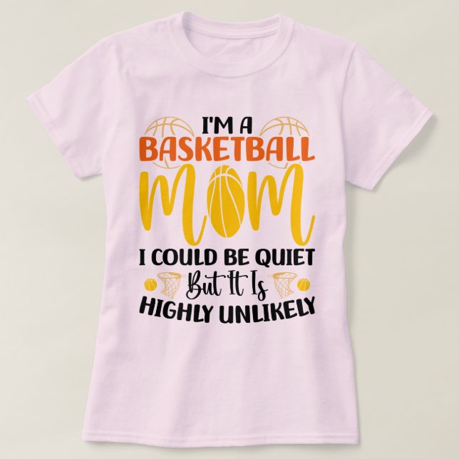 Camiseta Soy una amante del básquetbol, mamá, amante del de (Diseño del anverso)