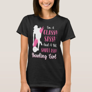 Camiseta Soy una asiria de bolos con clase, descarada y un 
