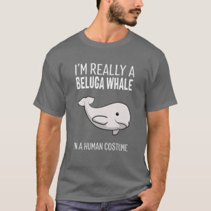 Camiseta Soy una ballena Beluga en un baile de halloween co