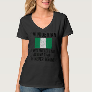 Camiseta Soy una bandera nigeriana raíces nigerianas