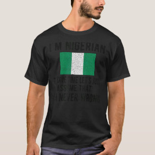Camiseta Soy una bandera nigeriana raíces nigerianas