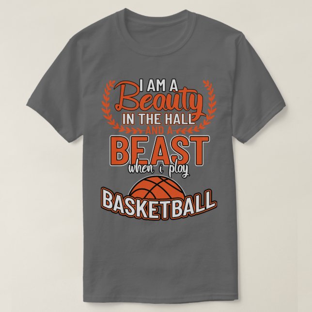 Camiseta Soy Una Belleza En El Hall Beast Basketball (Diseño del anverso)