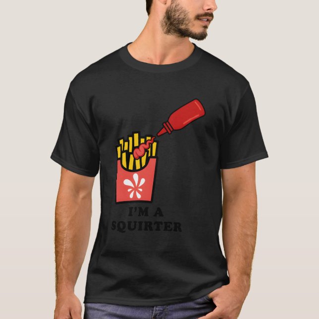 Camiseta Soy Una Botella De Ketchup De Arándanos Franceses  (Anverso)