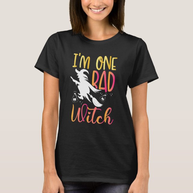 Camiseta Soy una bruja radical fiesta de Halloween (Anverso)