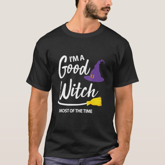Camiseta Soy una buena bruja la mayor parte del tiempo bruj (Anverso)