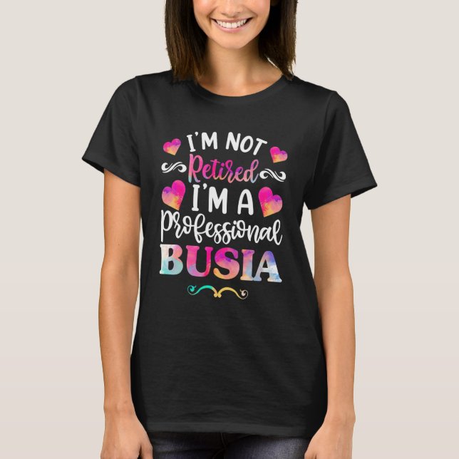 Camiseta Soy una Busia Jubilada para las mujeres, una Jubil (Anverso)