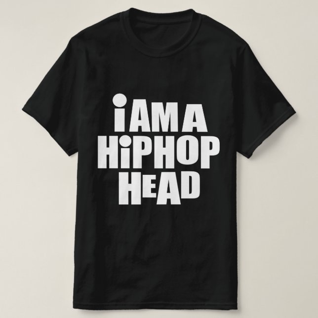 Camiseta Soy una cabeza de hip-hop (Diseño del anverso)