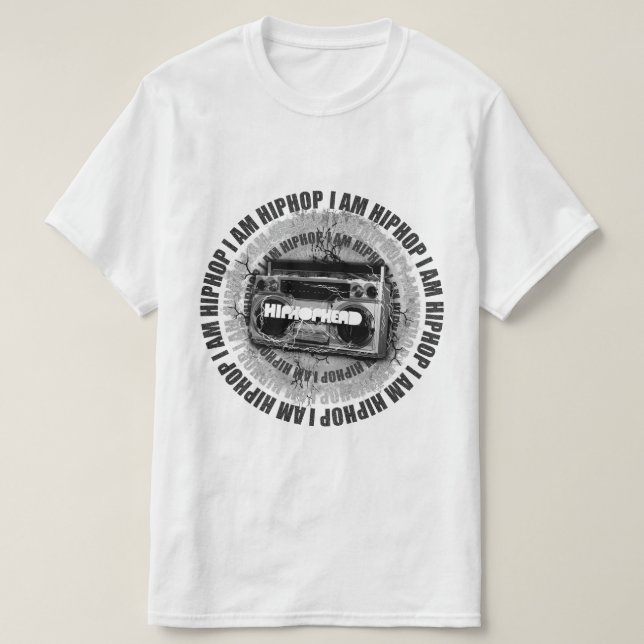 Camiseta Soy una cabeza de hip-hop (Diseño del anverso)