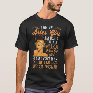 Camiseta Soy una chica Aries Mujeres negras Chica Aries