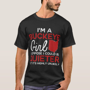 Camiseta Soy Una Chica De Buckeye Camisas Ohio Estado Para