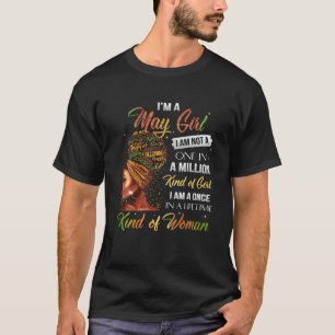 Camiseta Soy una chica de mayo Mujeres negras Géminis Tauro