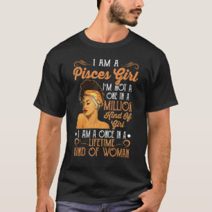 Camiseta Soy una Chica de Pisces Chica de Piscis Black Wome