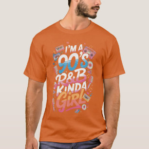 Camiseta Soy una chica de Rb de los 90 tipo chico retro