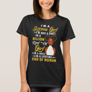 Camiseta Soy una Chica Escorpias Mujeres Negras Chica Escor