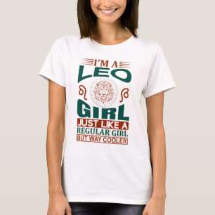 Camiseta Soy una chica Leo signo zodiacal genial