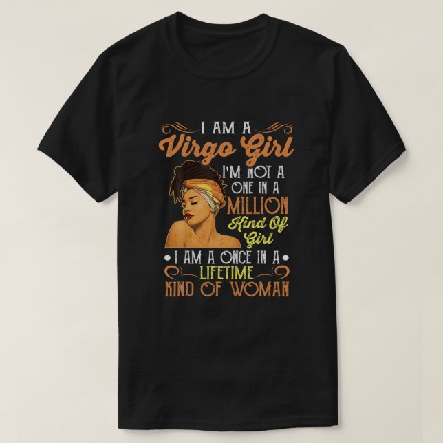 Camiseta Soy una Chica Virgo Chica Virgo de la Virgo (Diseño del anverso)