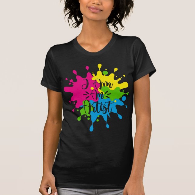 Camiseta Soy una cita artística para niños maestros ilustra (Anverso)