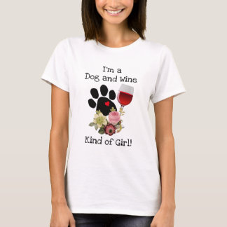 Camiseta Soy una clase del perro y del vino de chica