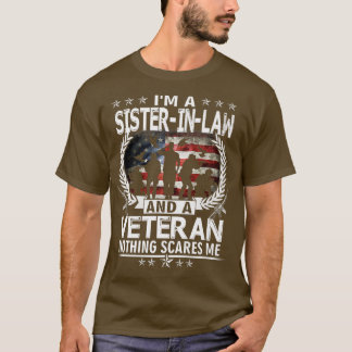 Camiseta Soy una cuñada y un veterano nada me asusta