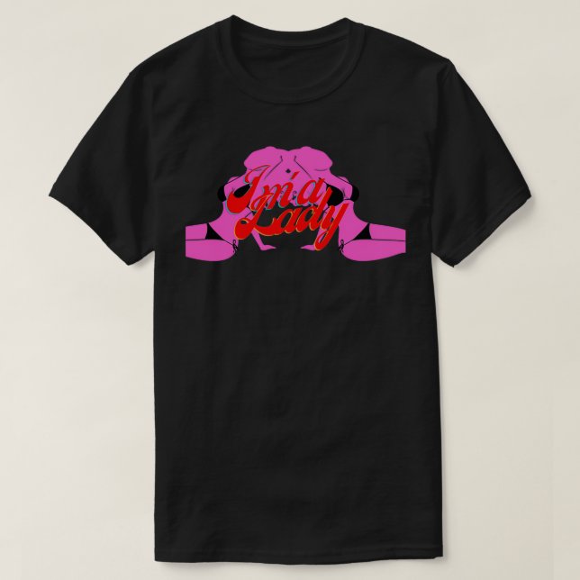 Camiseta soy una dama (Diseño del anverso)