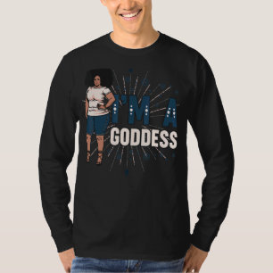 Camiseta Soy una diosa Melanin negro Sista Bbw Bonito Reina